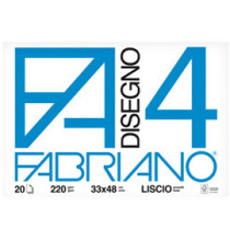 Album F4 - 33 x 48 cm - 220 gr - 20 fogli - liscio - Fabriano