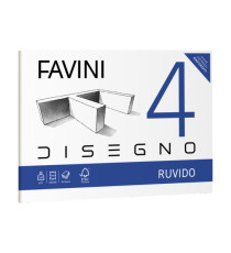 Album Favini 4 - 33 x 48 cm - 220 gr - 20 fogli - ruvido - Favini