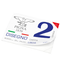 Album Pigna2 - 24 x 33 cm - 4 angoli - 20 fogli - 110 gr - liscio - Pigna