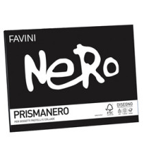 Album Prismanero - 24 x 33 cm - 10 fogli - 128gr - monoruvido - Favini
