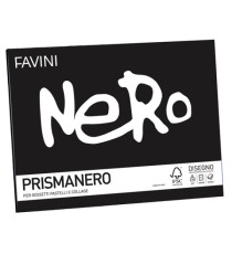 Album Prismanero - 24 x 33 cm - 10 fogli - 128gr - monoruvido - Favini