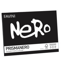 Album Prismanero - 24 x 33 cm - 10 fogli - 128gr - monoruvido - Favini