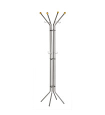 Appendiabiti - 4 posti - 180 x 52 cm - argento - Alco