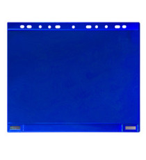 Buste forate - per supporti magnetici ad anelli - A4 - blu - Djois - conf. 5 pezzi