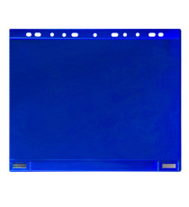 Buste forate - per supporti magnetici ad anelli - A4 - blu - Djois - conf. 5 pezzi