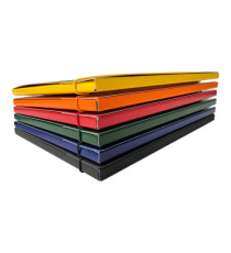 Cartella 3 lembi con elastico - 25 x 34 cm - dorso 1cm - arancio - Starline