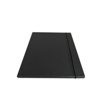 Cartella 3 lembi con elastico - 25 x 34 cm - dorso 1cm - grigio - Starline