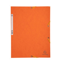 Cartella 3 lembi con elastico angolare - A4 - dorso 0,3 cm - cartoncino Lustrè - arancio - Exacompta