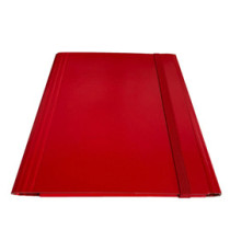 Cartella 3 lembi con elastico piatto - A4 - dorso variabile - rosso - Starline
