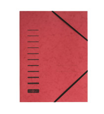 Cartella con elastico angolare - A4 - dorso variabile - cartoncino - rosso - Pagna