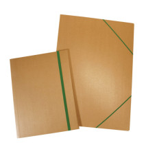 Cartella porta disegni con elastico Eco - 50 x 70 cm - dorso variabile - cartoncino - avana - Starline