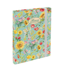 Cartella progetti Nature Flowers - 26 x 34 cm - dorso 3 cm - con elastico - Pigna