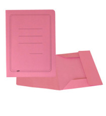 Cartellina 3 lembi con stampa - 200 gr - 25 x 33 cm - cartoncino manilla - rosa - Cartotecnica del Garda - conf. 50 pezz