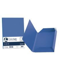 Cartellina 3 lembi Luce - 200 gr - A4 - cartoncino bristol - blu prussia - Favini - conf. 25 pezzi