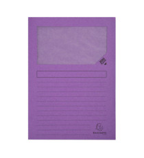 Cartellina a L con finestra Forever - 130g - A4 - colori assortiti - Exacompta - conf. 10 pezzi