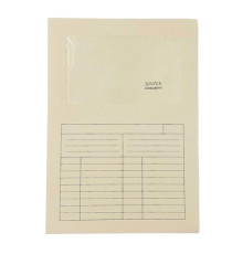 Cartellina a L con finestra Sintex - 120 gr - A4 - avorio - Blasetti - conf. 50 pezzi