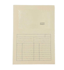 Cartellina a L con finestra Sintex - 120 gr - A4 - avorio - Blasetti - conf. 50 pezzi