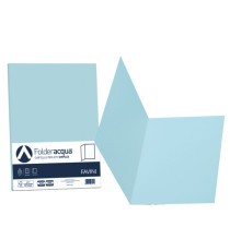 Cartellina semplice Acqua - 200 gr - A4 - celeste - cartoncino bristol - Favini - conf. 50 pezzi