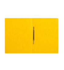 Cartellina semplice con pressino- 265 gr - A4 - cartone pressato - giallo - Pagna