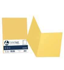 Cartellina semplice Luce - 200 gr - A4 - giallo sole - cartoncino bristol - Favini - conf. 50 pezzi