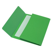 Cartelline a busta - 200 gr - 26 x 34 cm - cartoncino bristol - verde - Cartotecnica del Garda - conf. 25 pezzi