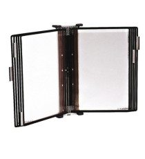 Leggio antibatterico - da muro - 10 buste - A4 - nero - Djois