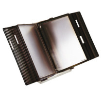 Leggio antibatterico - da tavolo - 10 buste - A4 - nero - Djois