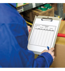 Portablocco - con attacco carrelli - A4 - alluminio - Djois