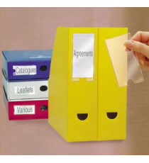 Portaetichette adesivo - 62 x 150 mm - trasparente - Djois - conf. 6 pezzi