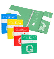 Raccoglitore Quablock - A4 - 4 anelli tondi 30 mm - dorso 4 cm - Pigna