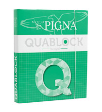 Raccoglitore Quablock - A4 - 4 anelli tondi 30 mm - dorso 4 cm - Pigna