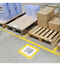 Segnaletica adesiva - da terra - finestra - 40,1 x 31,4 cm - Djois - conf. 10 pezzi