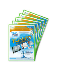 Tasca a L - con retro magnetico - A4 - verde - Djois - conf. 5 pezzi