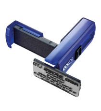 Timbro Pocket Stamp Plus 40 - 23 x 59 mm - 6 righe - autoinchiostrante - blu indaco- Colop