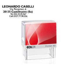 Timbro Printer 30 - 18 x 47 mm - 5 righe - autoinchiostrante - nero - Colop