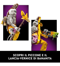 Lego Fortnite - Bananita sbucciata - Lego 77072 on Lancia-Vernice, Piccone e Supporto Anni 18+ 1414pz