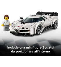Lego Speed Champions - Hyper Sports Car Bugatti Centodieci - Lego 77240 con Minifigure del Pilota Anni 9+ 291pz