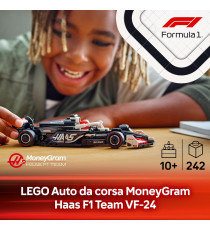 Lego Speed Champions - Auto da corsa MoneyGram Haas F1® Team VF-24 - Lego 77250 con Minifigure del Pilota Anni 10+ 242pz