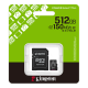 Micro Kingston SDCS3/512GB SDXC 512GB classe 10 UHS-I, U1/U3, Classe video 10/30, A1 microSD Canvas Select Plus fino a 150 MB/s