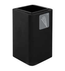 Portaombrelli Cubo - 38 x 38 x 65 cm - acciaio - nero - Stilcasa