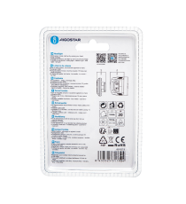 Torcia lampada da testa led frontale con interruttore a sensore ricarica type-c Aigostar 1.11w 80 lumen 6500k luce fredda IP44