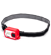 Torcia lampada da testa led frontale a batteria 0.3w 20 lumen 6500k luce fredda L48xW16xH30mm IP44