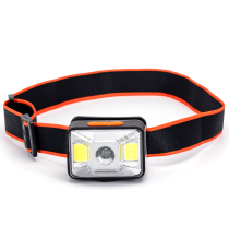 Torcia lampada da testa led frontale ricaricabile con cavo type-c Aigostar 1.5w 100 lumen 6500k luce fredda IP44 3 regolazioni