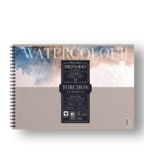 Blocco Watercolour Torchon - A4 - 12 fogli - 300 gr - spiralato - Fabriano