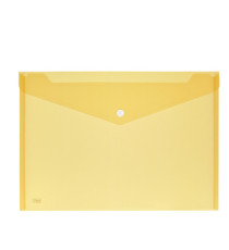 Busta con bottone - 33,5 x 23,5 cm - PP - colori assortiti - Lebez - conf. 5 pezzi