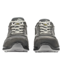 Calzatura di sicurezza Kick S3 - pelle nabuk naturale - taglia 46 - grigio - U-Power