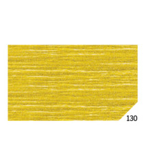 Carta crespa - 50 x 150 cm - 80 gr - oro metal 130 - Rex Sadoch - conf.10 rotoli