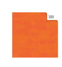 Carta velina - 50 x 70 cm - 20 gr - arancio 320 - Rex Sadoch - busta 26 fogli