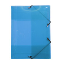 Cartella 3 lembi con elastico angolare Crystal Colours - A4 - PP - colori assortiti - Exacompta