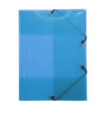 Cartella 3 lembi con elastico angolare Crystal Colours - A4 - PP - colori assortiti - Exacompta